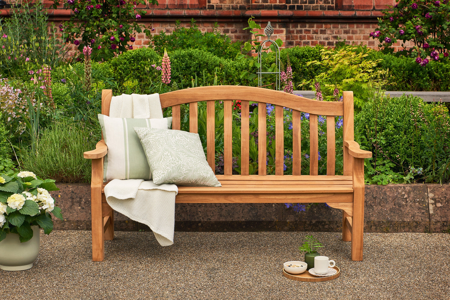 Norfolk Leisure Teak Tenbury 3 Seater Garden Bench - BenchStore