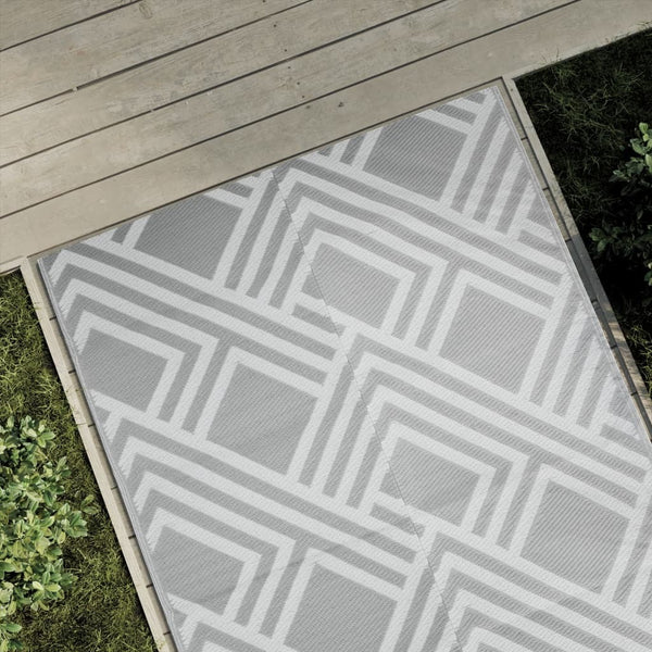 Outdoor Rug Grey 120x180cm