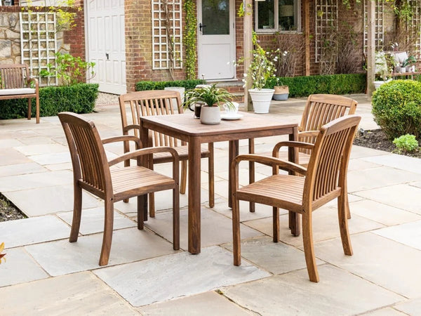Alexander Rose Bolney 4 Seater Dining Set - Alexander Rose - Bench Store