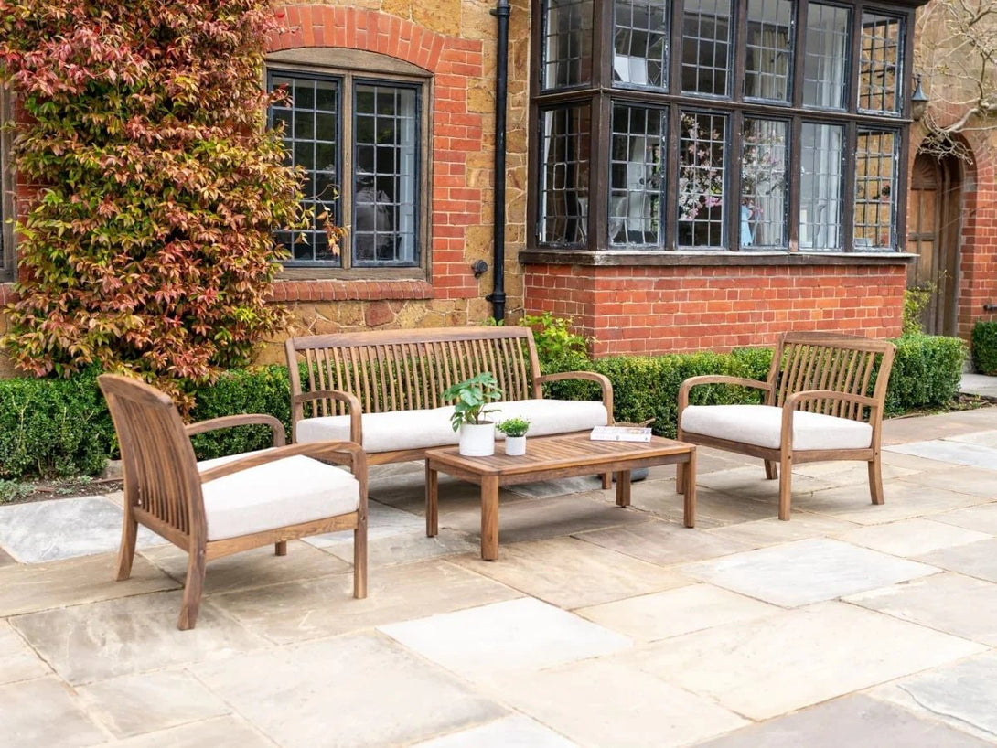 Alexander Rose Bolney Lounge Bench Set With Armchairs & Coffee Table - Alexander Rose - Bench Store