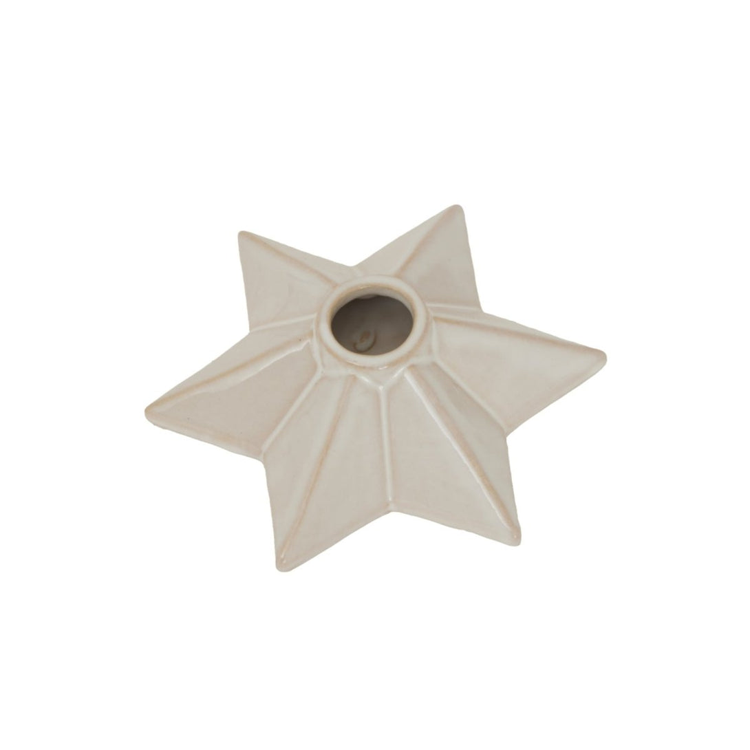 Alora Ceramic Angled Star Candle Holder - Bench Store - Bench Store