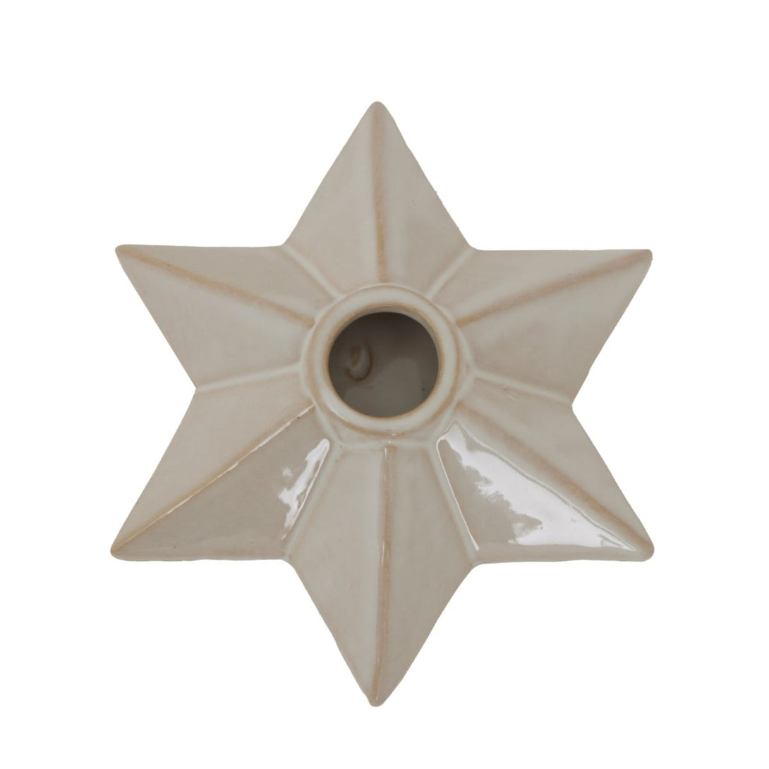 Alora Ceramic Angled Star Candle Holder - Bench Store - Bench Store