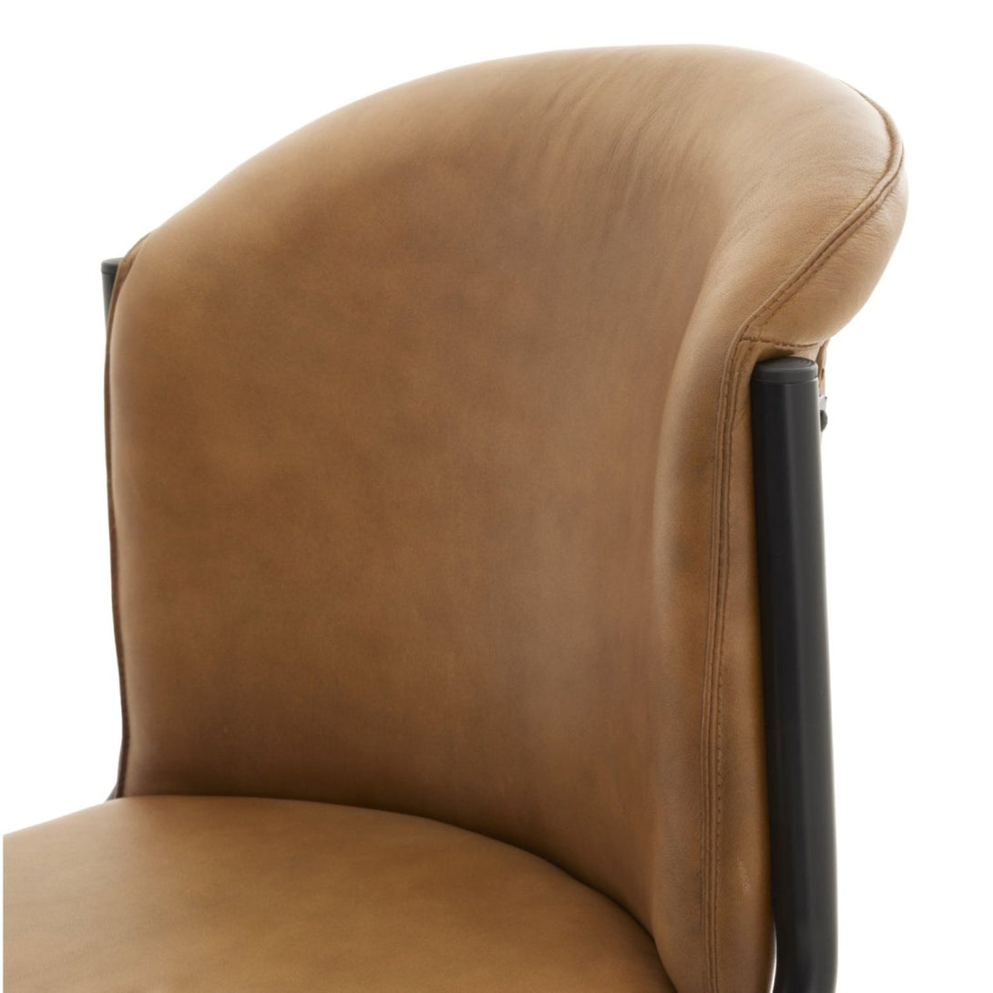 Billy Leather Curved Dining Chair - Bench Store - Bench Store