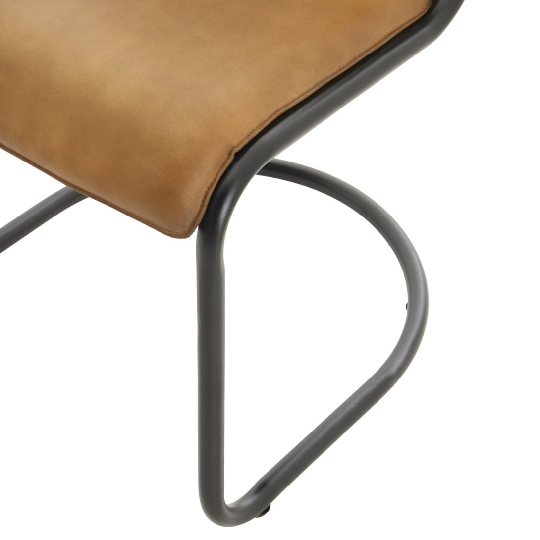 Billy Leather Curved Dining Chair - Bench Store - Bench Store