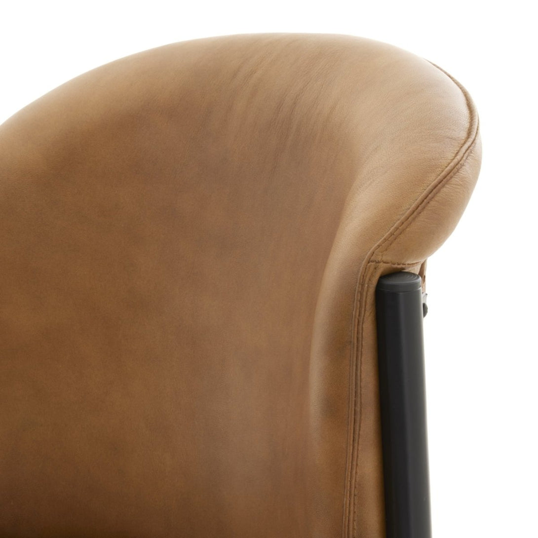 Billy Leather Curved Dining Chair - Bench Store - Bench Store