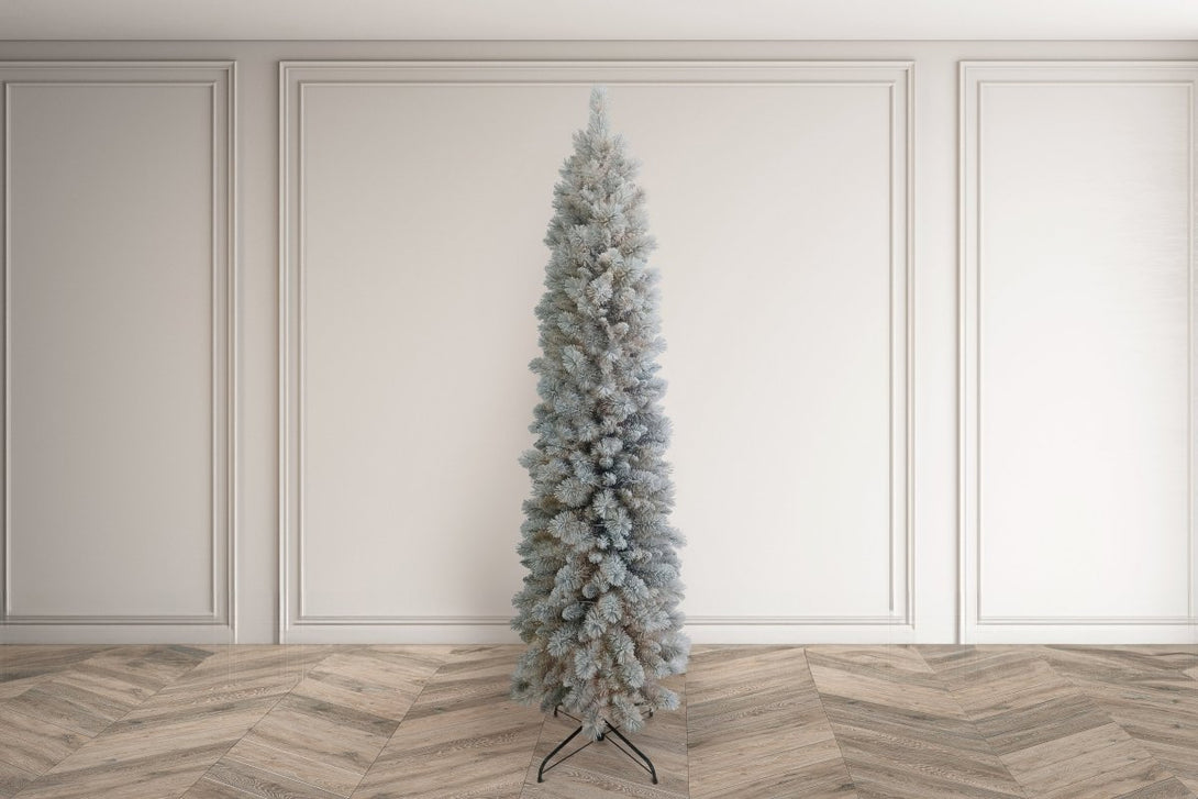Bosk Frosted Arden Pine Slim Artificial Christmas Tree - Bosk - Bench Store