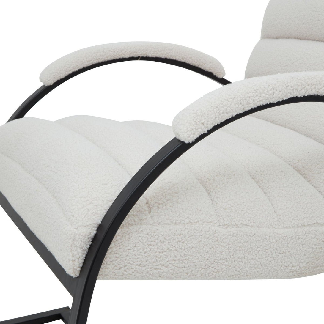 Boucle Ribbed Ark Chair - Bench Store - Bench Store