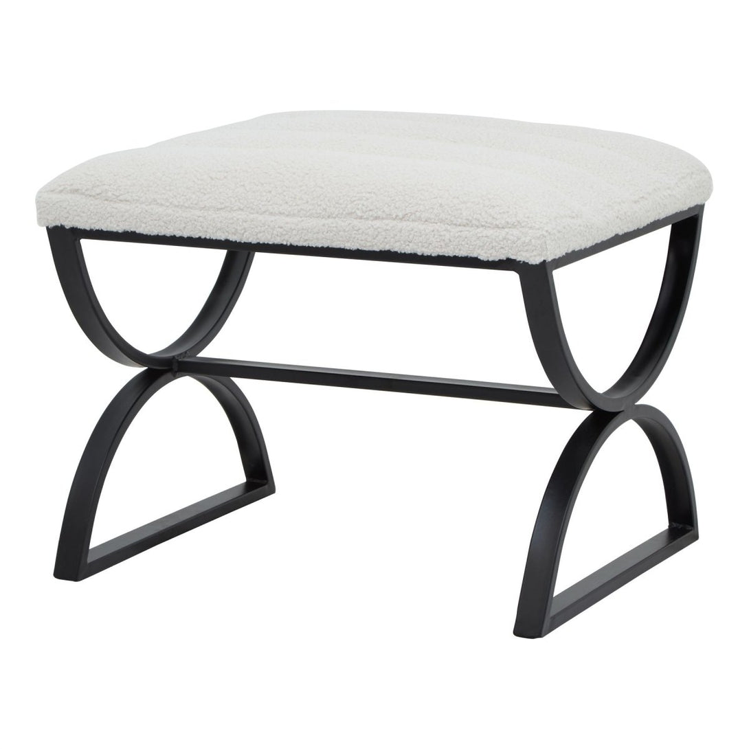 Boucle Ribbed Foot Stool - Bench Store - Bench Store
