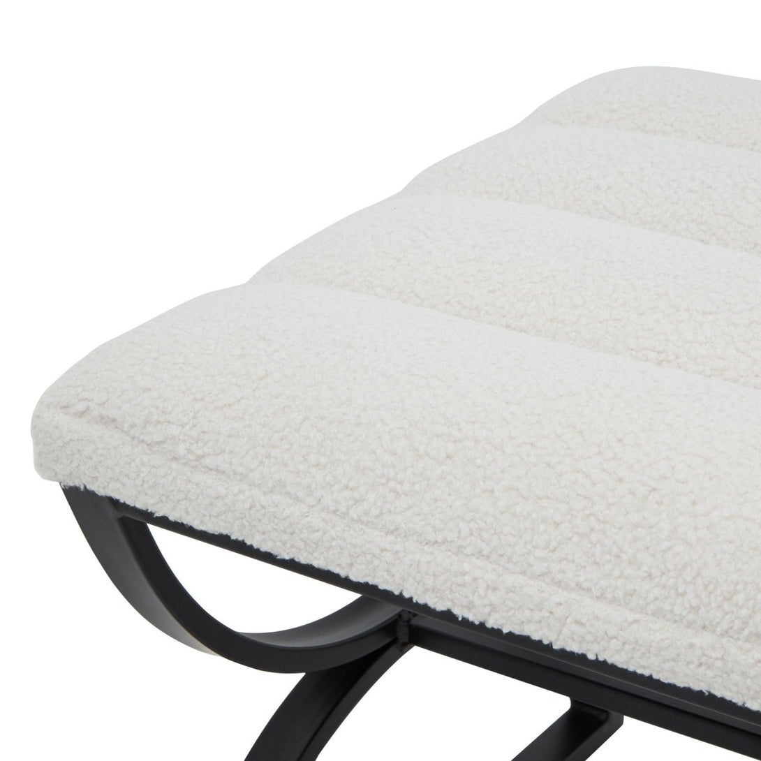 Boucle Ribbed Foot Stool - Bench Store - Bench Store