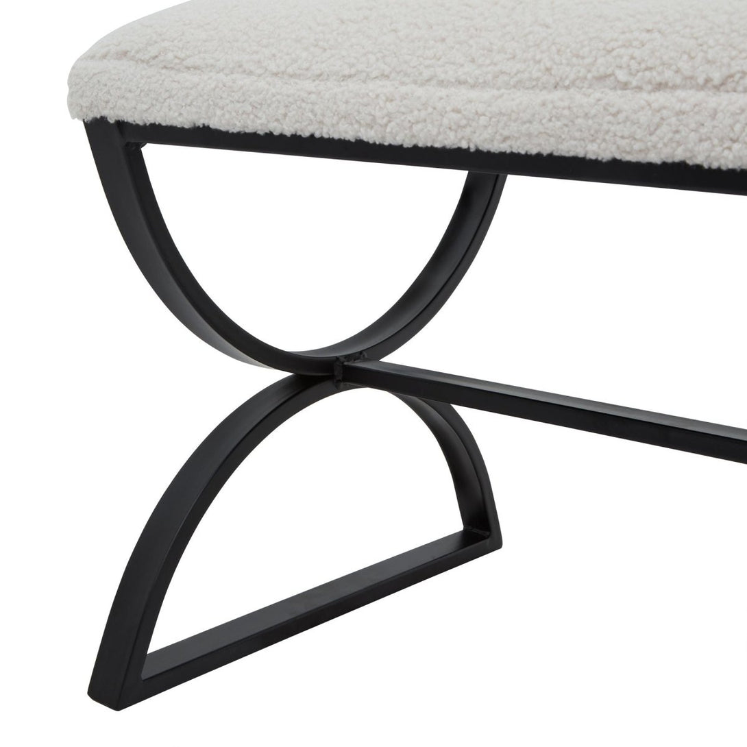 Boucle Ribbed Foot Stool - Bench Store - Bench Store