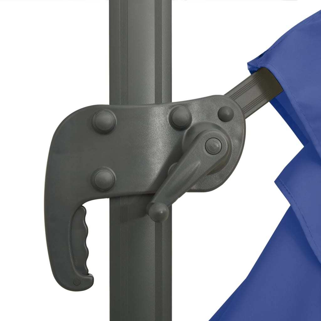 Cantilever Garden Parasol with Aluminium Pole Azure Blue 400x300 cm - vidaXL - Bench Store
