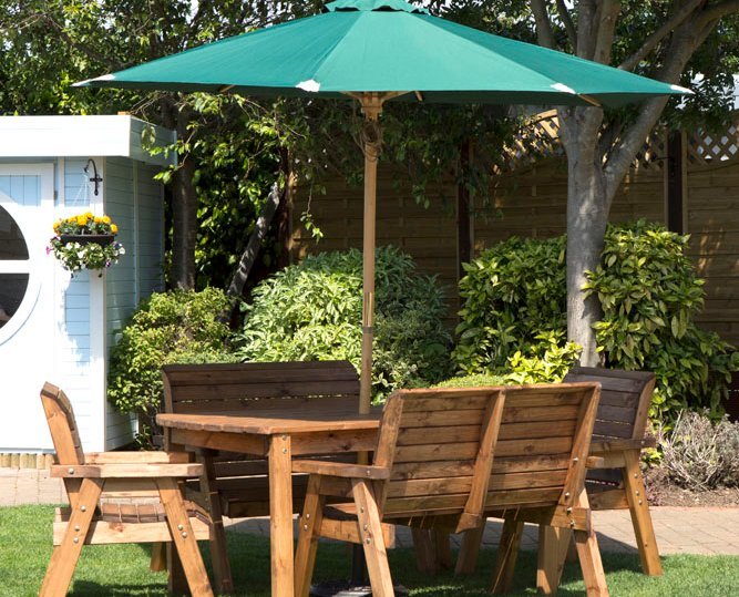 Charles Taylor 2.7m Parasol (Green , Grey or Burgundy) - Charles Taylor - Bench Store