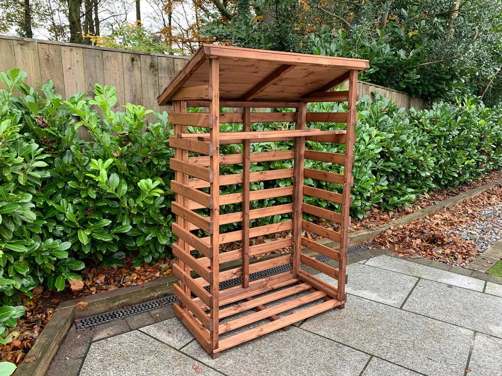 Charles Taylor Large Log Store HB202 | Outdoor Log Storage | Bench Store