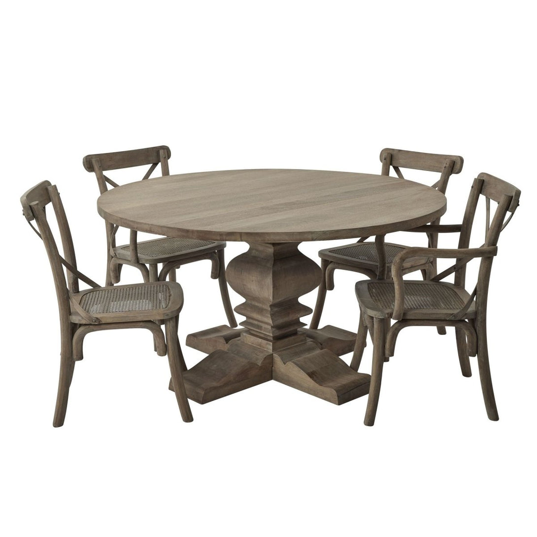 Copgrove Collection Cross Back Chair With Rush Seat - Bench Store - Bench Store