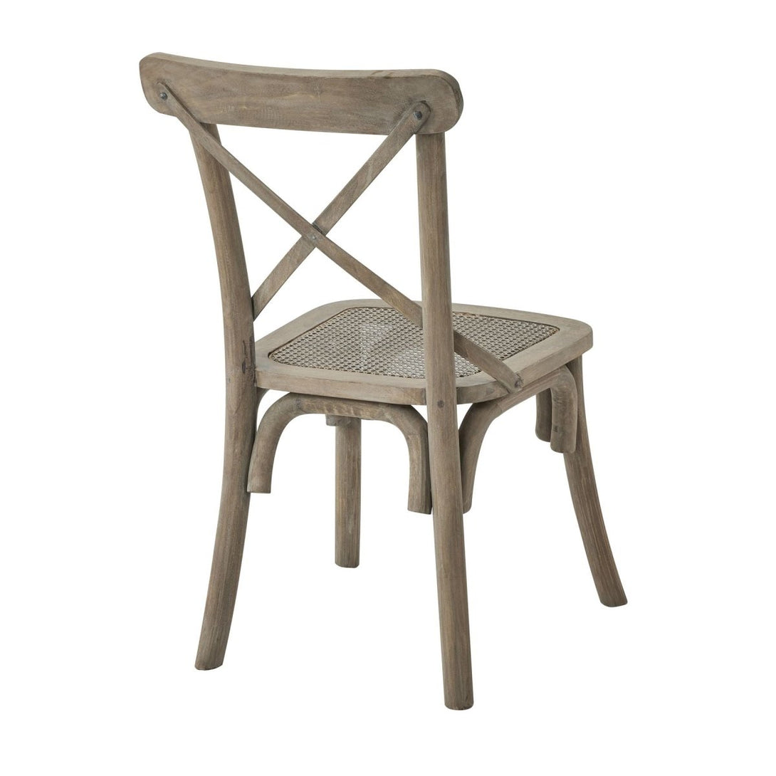 Copgrove Collection Cross Back Chair With Rush Seat - Bench Store - Bench Store