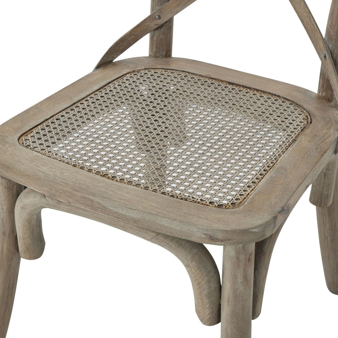 Copgrove Collection Cross Back Chair With Rush Seat - Bench Store - Bench Store