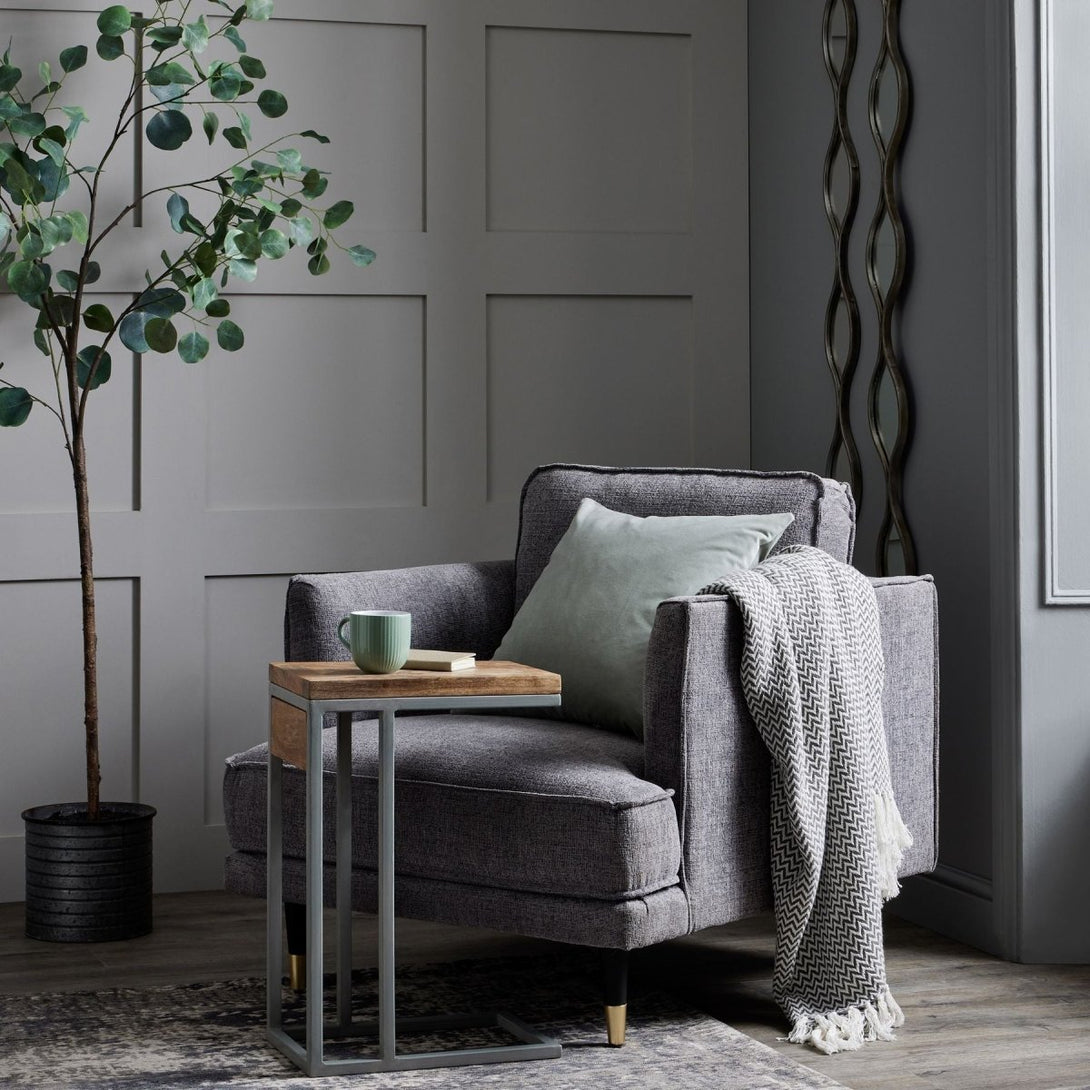 Hampton Grey Large Arm Chair - Bench Store - Bench Store