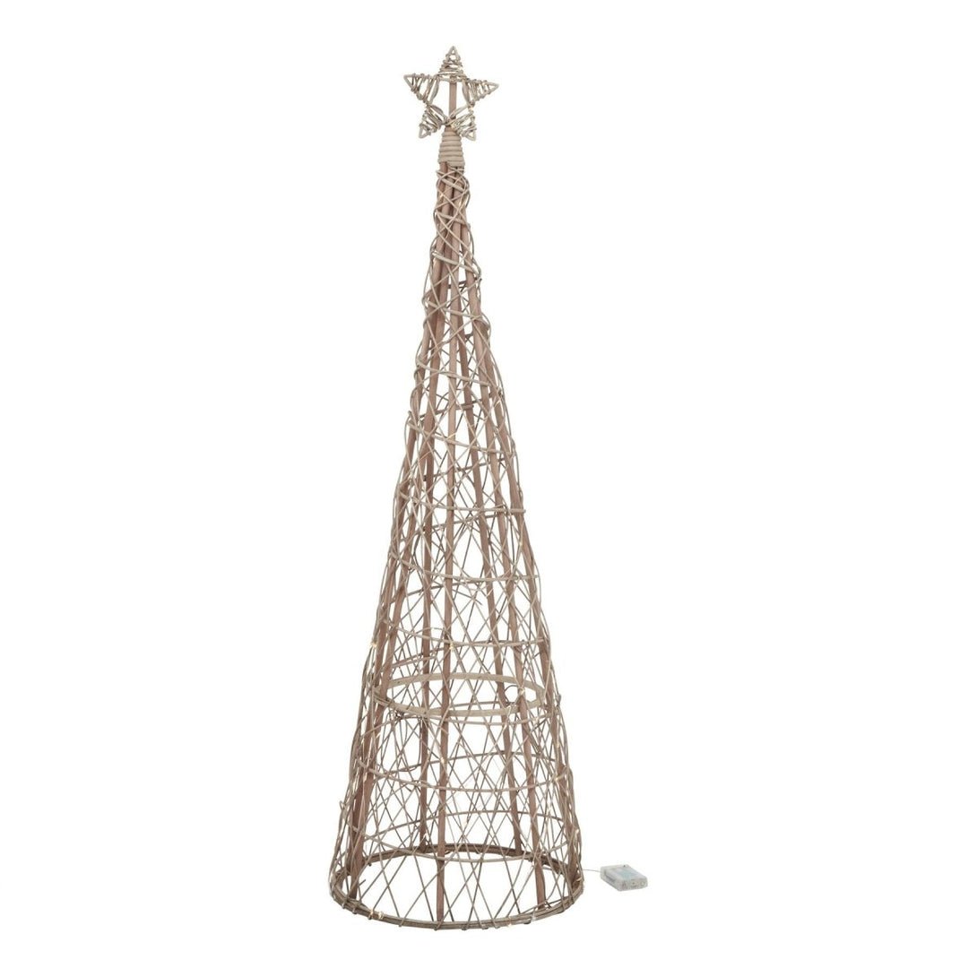 Large LED Wicker Christmas Tree With Star - Bench Store - Bench Store