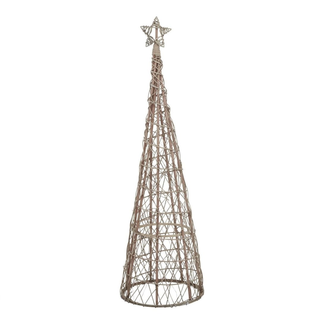 Large LED Wicker Christmas Tree With Star - Bench Store - Bench Store