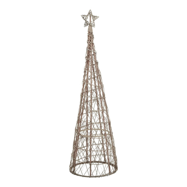 Large LED Wicker Christmas Tree With Star - Bench Store - Bench Store