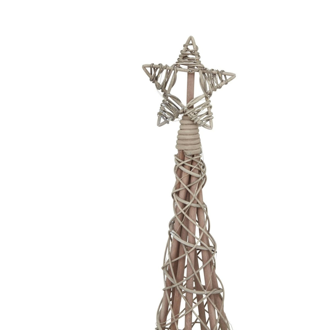 Large LED Wicker Christmas Tree With Star - Bench Store - Bench Store