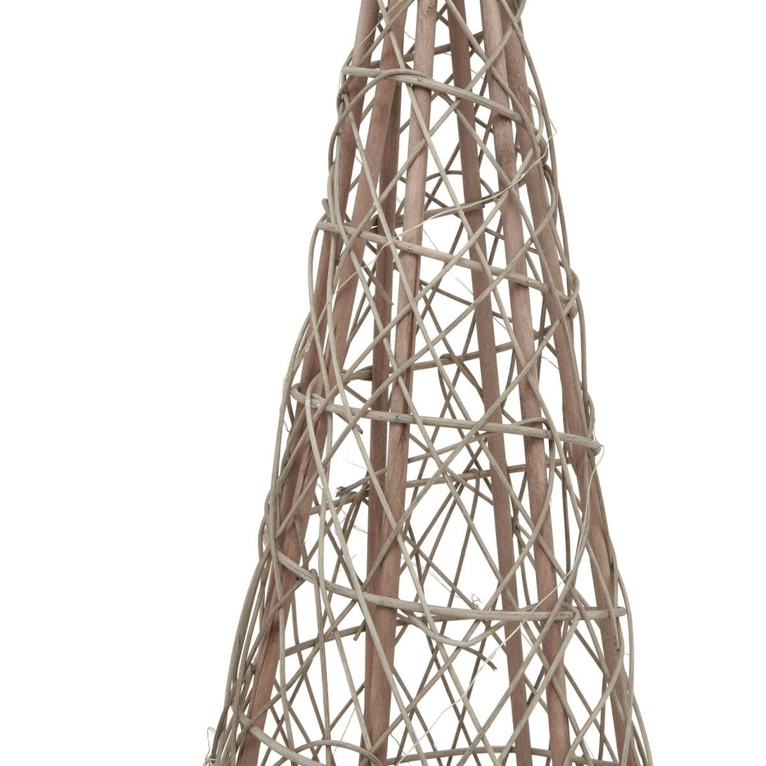 Large LED Wicker Christmas Tree With Star - Bench Store - Bench Store