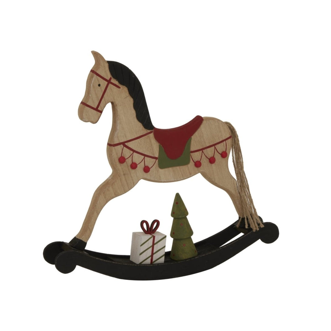 Large Rustic Decorated Rocking Horse - Bench Store - Bench Store
