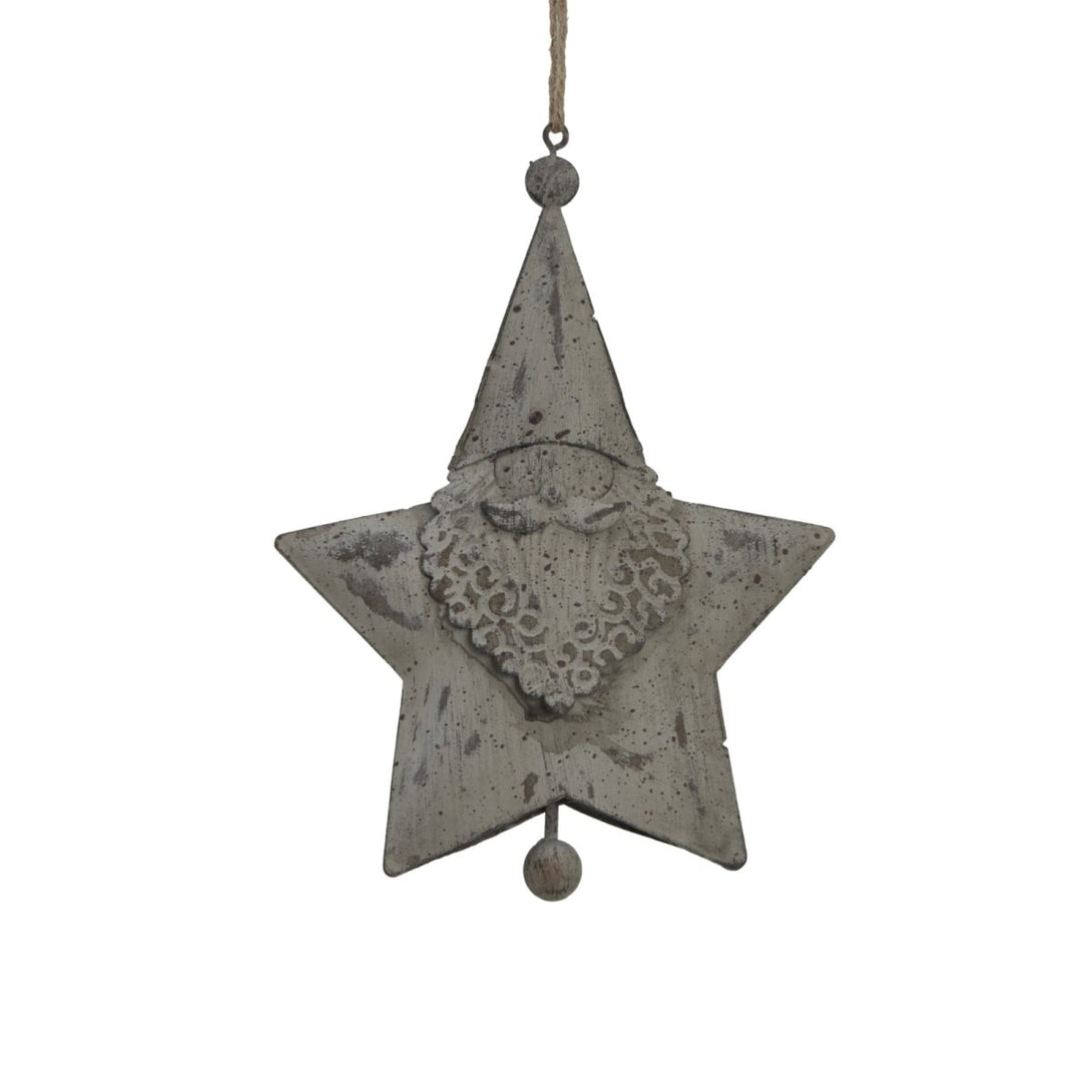 Large Rustic Hanging Santa Star - Bench Store - Bench Store