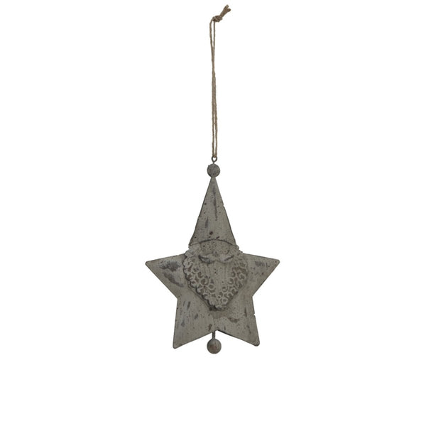 Large Rustic Hanging Santa Star - Bench Store - Bench Store