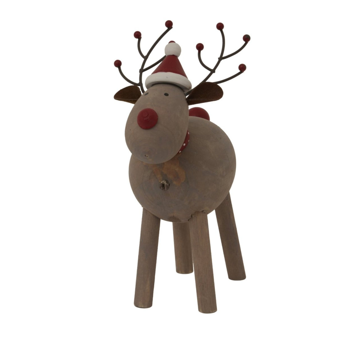 Large Rustic Rudolf With Hat - Bench Store - Bench Store