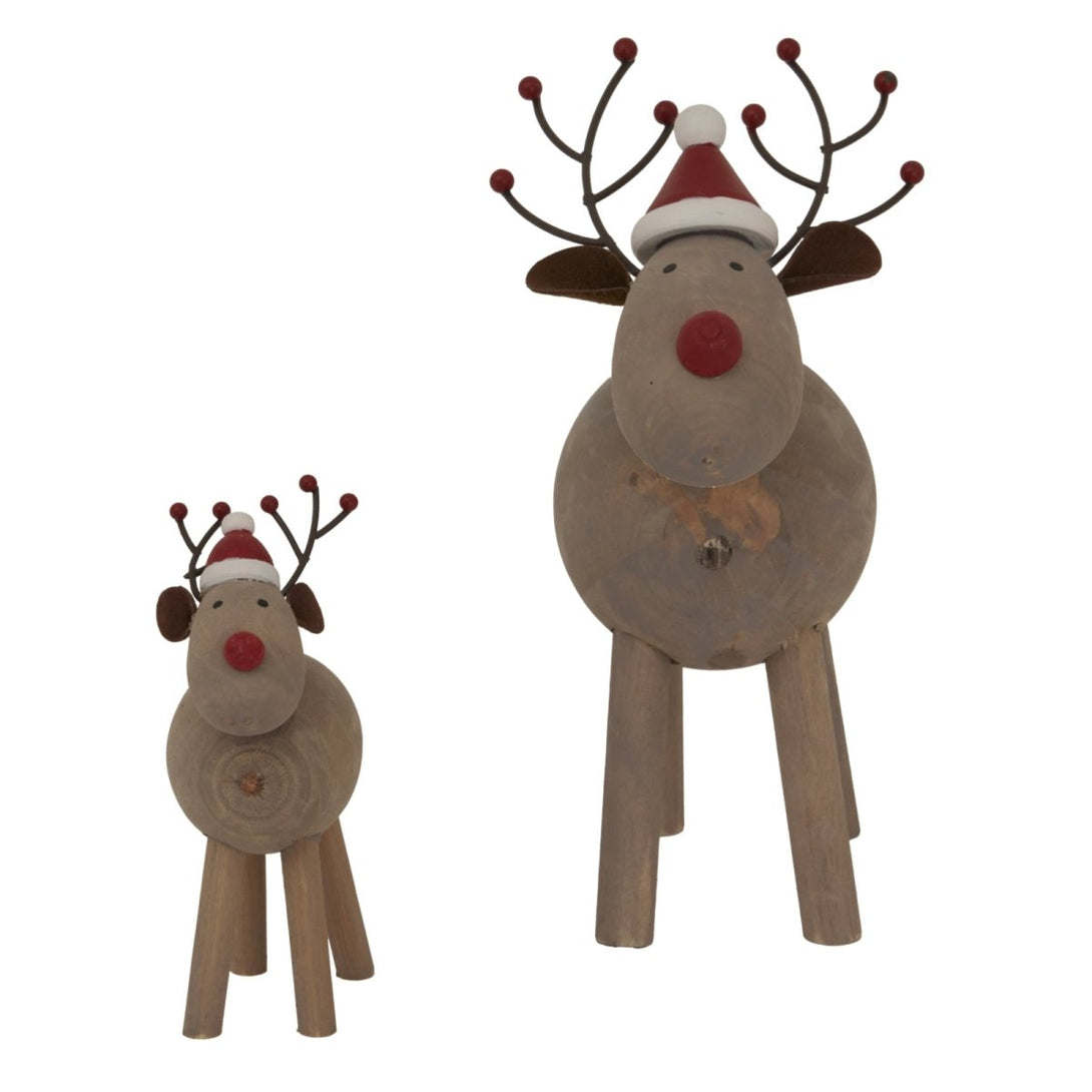 Large Rustic Rudolf With Hat - Bench Store - Bench Store