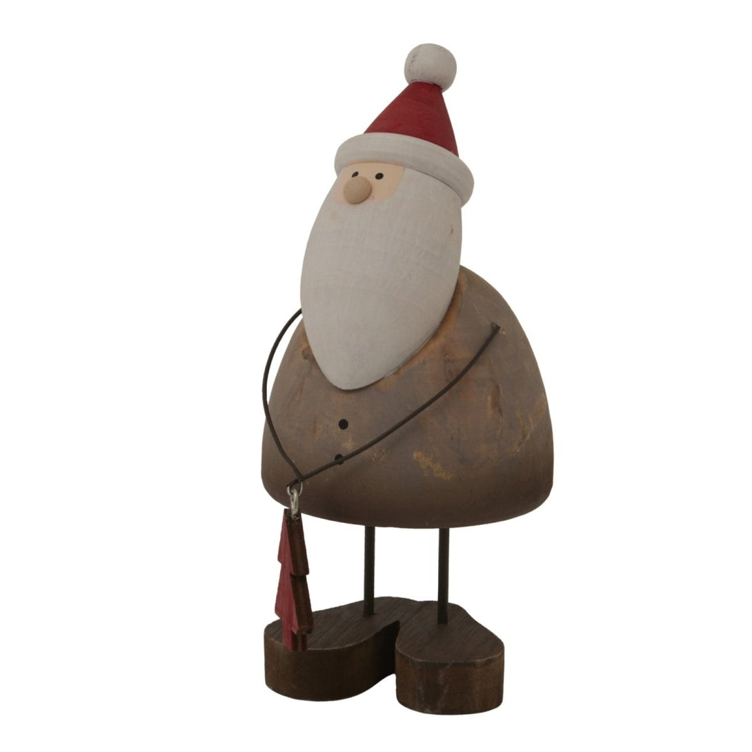 Large Rustic Santa With Tree Decoration - Bench Store - Bench Store