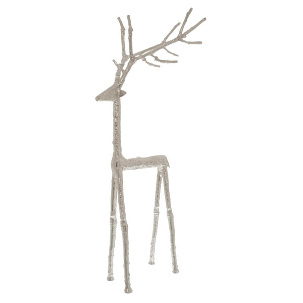 Large Silver Standing Stag Ornament - Bench Store - Bench Store