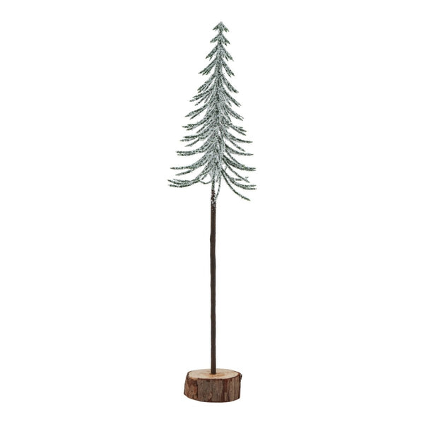 Large Snowy Spindle Tree In Wood Log - Bench Store - Bench Store
