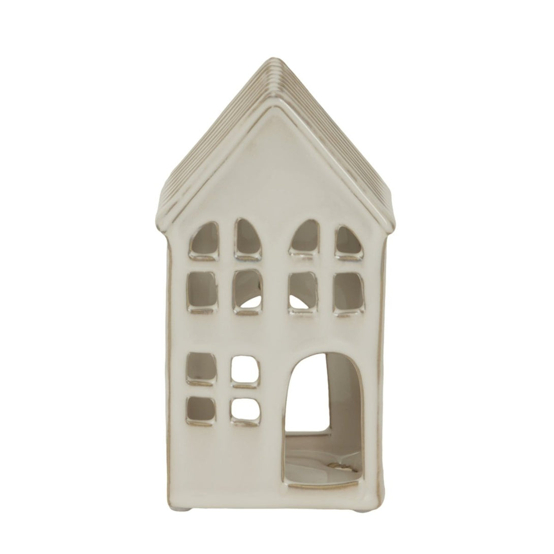 Large White Ceramic House Tea Light Holder - Bench Store - Bench Store