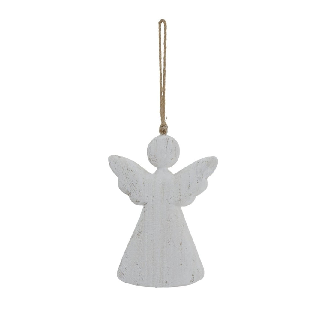 Large Whitewashed Rustic Hanging Angel - Bench Store - Bench Store