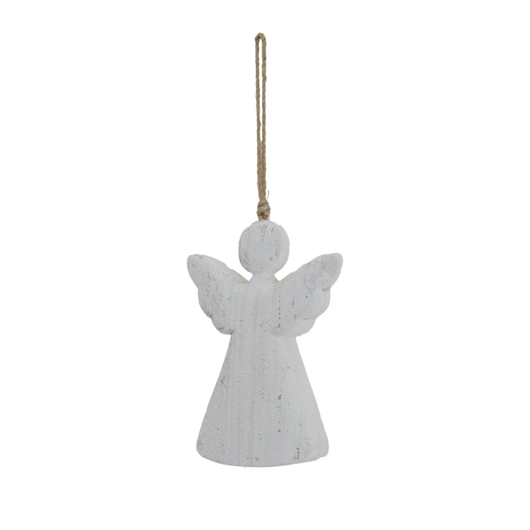 Large Whitewashed Rustic Hanging Angel - Bench Store - Bench Store