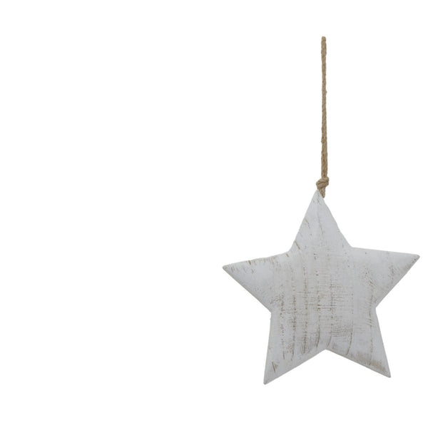 Large Whitewashed Rustic Hanging Star - Bench Store - Bench Store