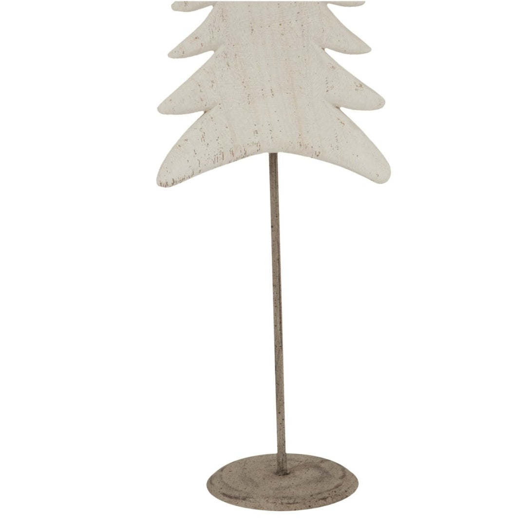 Large Whitewashed Tall Tree On Stand - Bench Store - Bench Store