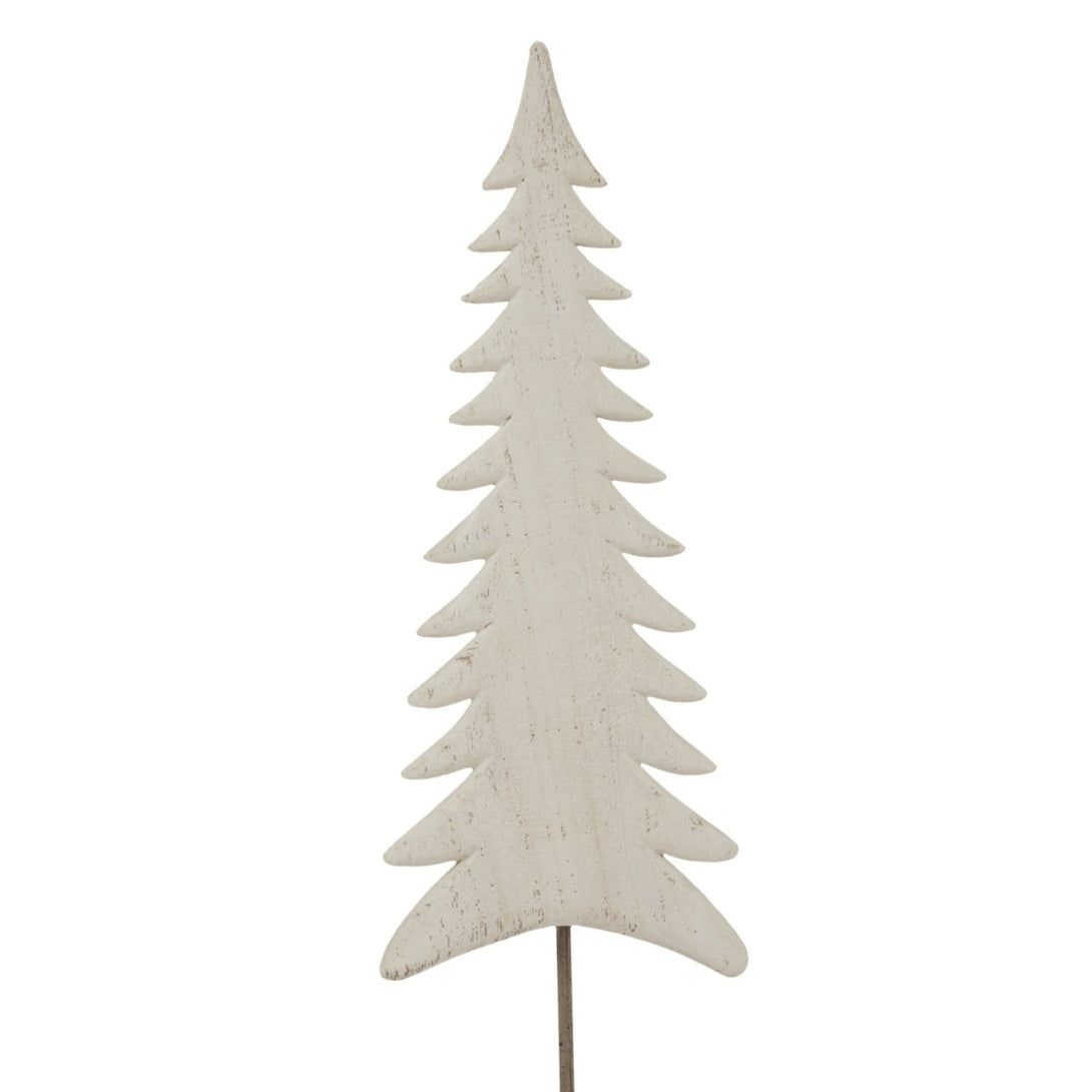 Large Whitewashed Tall Tree On Stand - Bench Store - Bench Store
