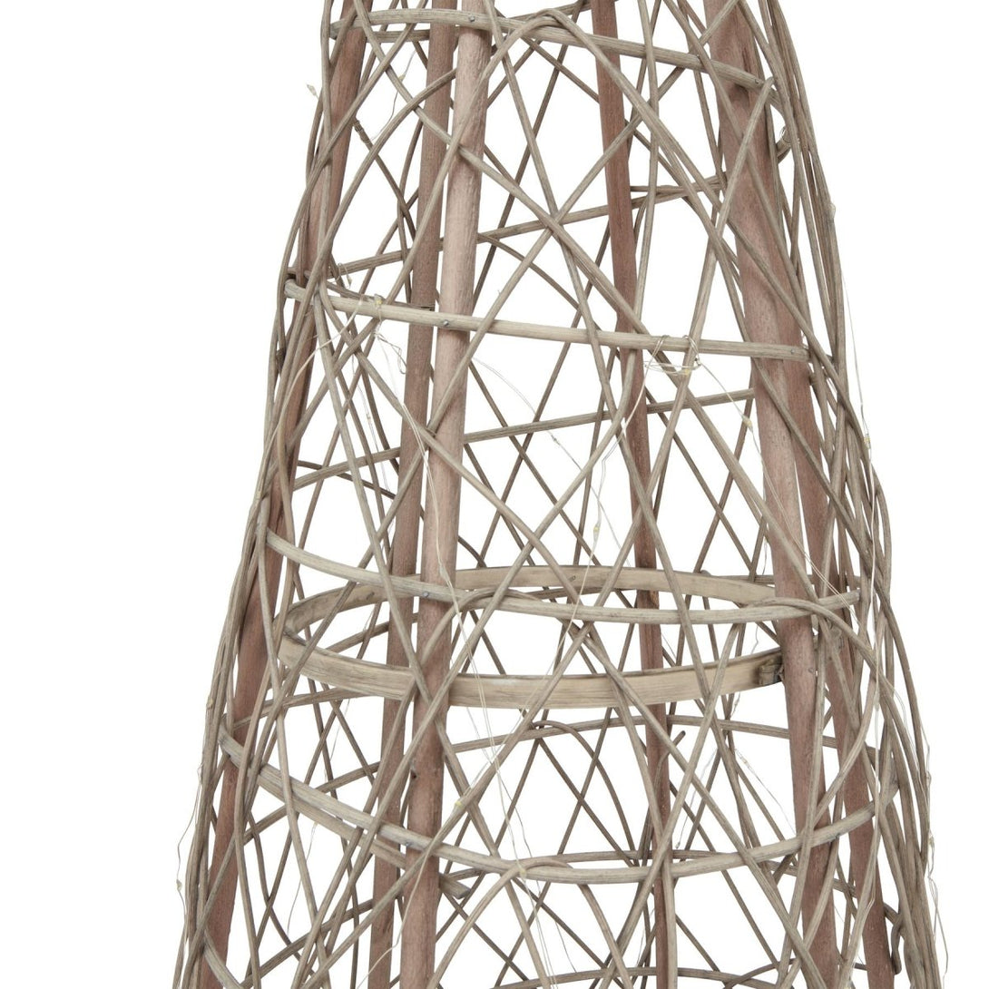 LED Wicker Christmas Tree With Star - Bench Store - Bench Store