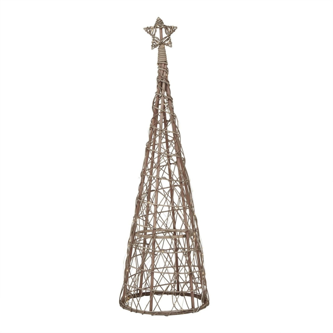 LED Wicker Christmas Tree With Star - Bench Store - Bench Store