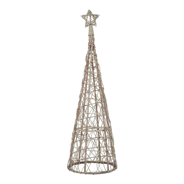 LED Wicker Christmas Tree With Star - Bench Store - Bench Store