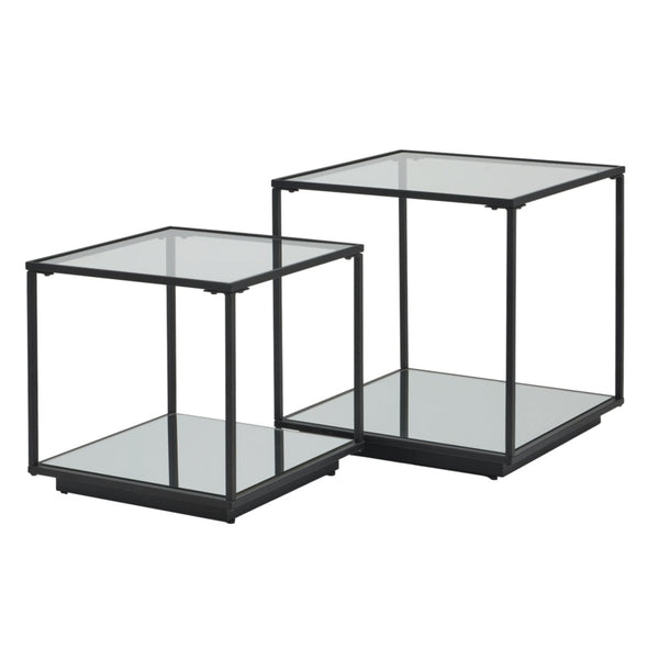 Lennox Black Framed Set Of 2 Side Tables - Bench Store - Bench Store