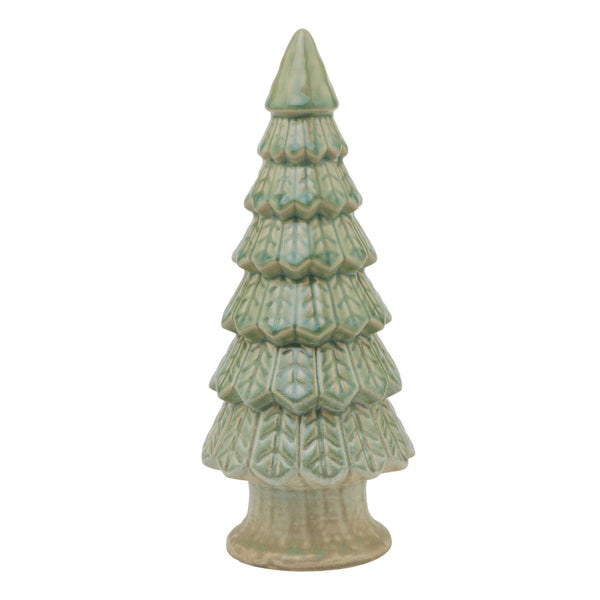 Light Green Ceramic Fir Tree With Base - Bench Store - Bench Store