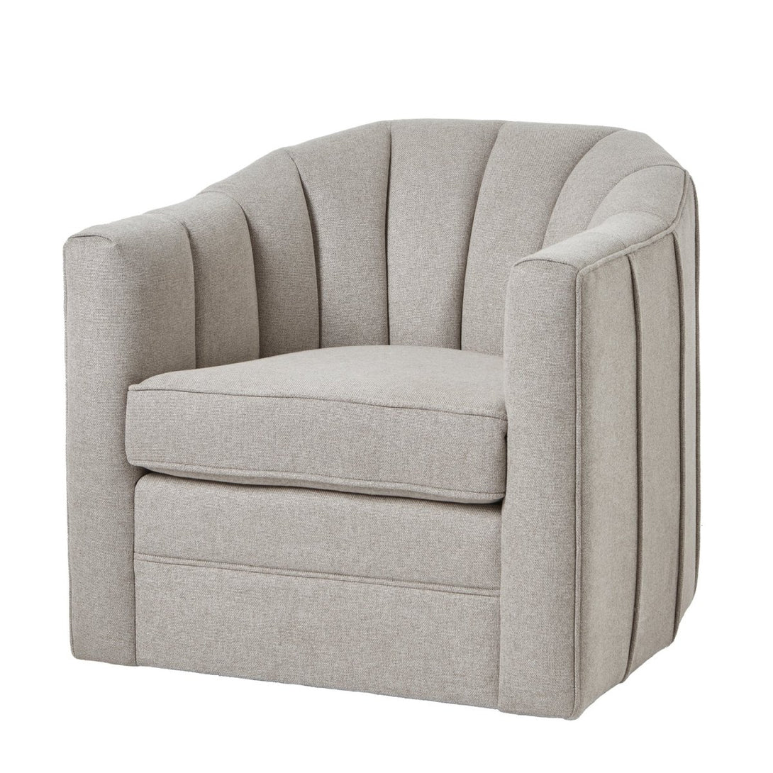 Lily Swivel Chair In Oatmeal Twill - Bench Store - Bench Store
