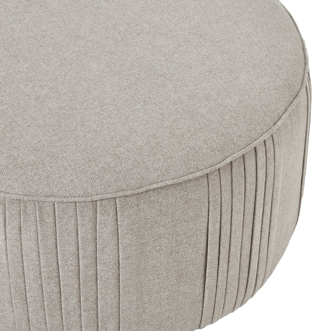 Lily Swivel Ottoman In Oatmeal Twill - Bench Store - Bench Store