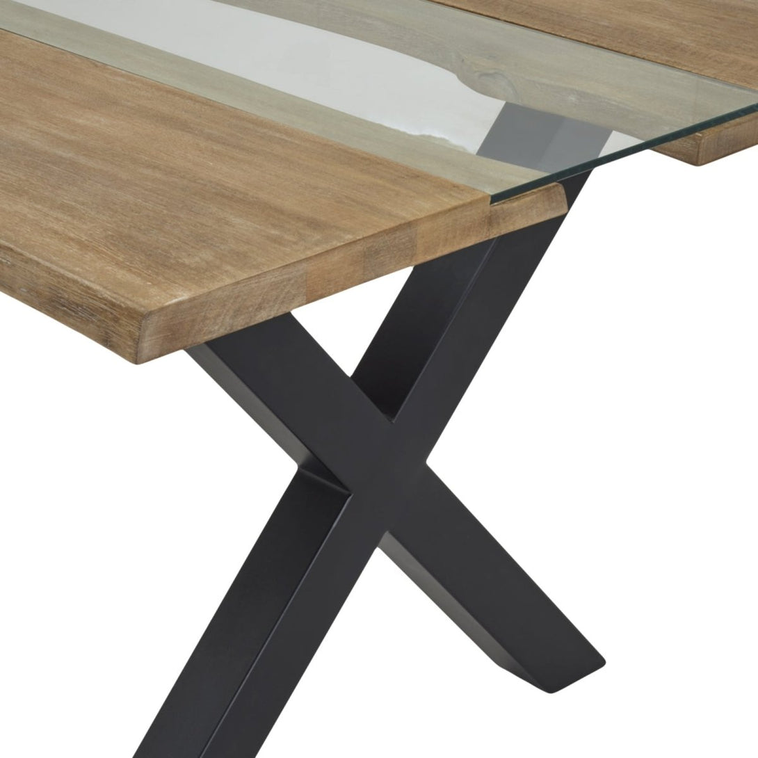 Live Edge Collection Light Acacia River Dining Table - Bench Store - Bench Store