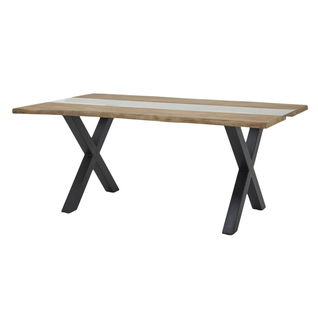 Live Edge Collection Light Acacia River Dining Table - Bench Store - Bench Store