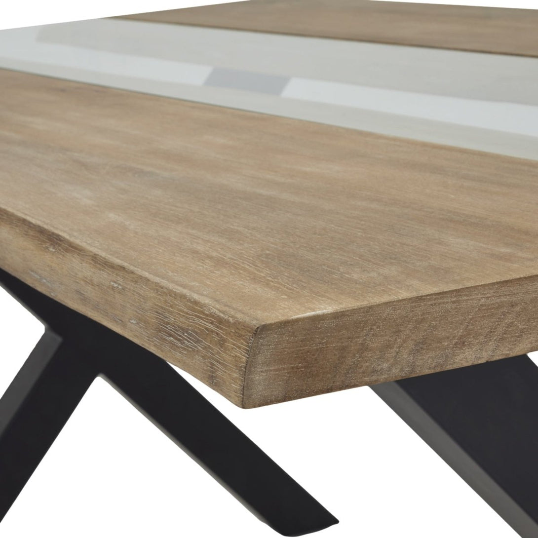 Live Edge Collection Light Acacia River Dining Table - Bench Store - Bench Store